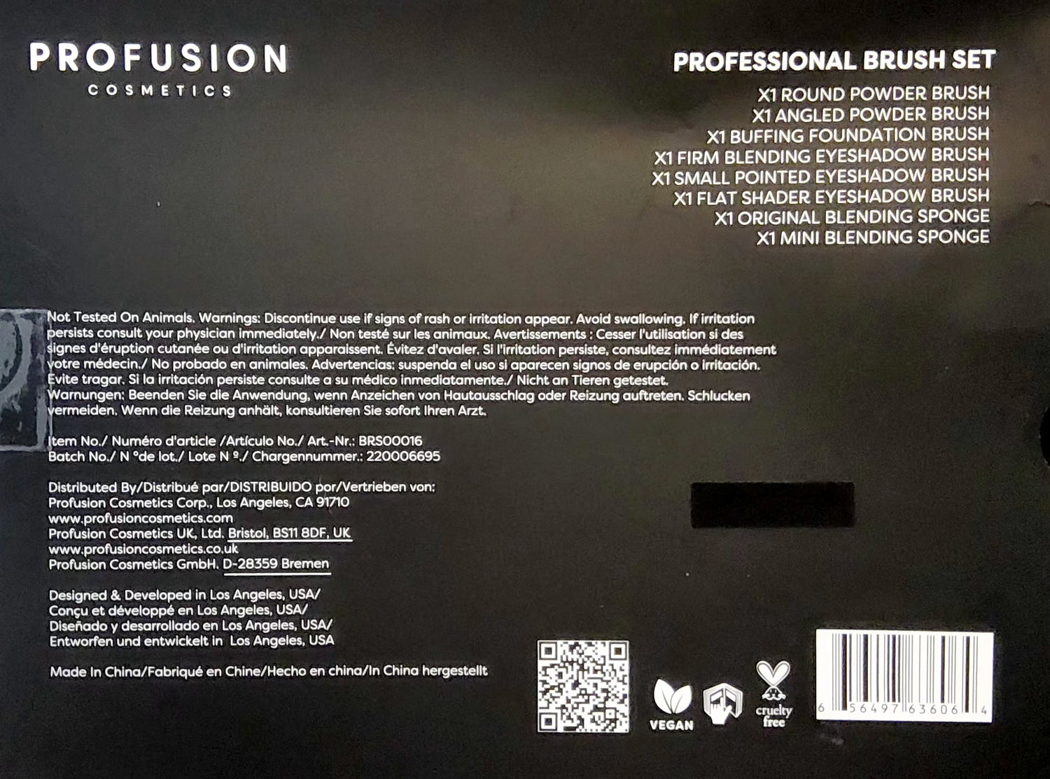 PROFUSION 6 pcs Professional Brush Set