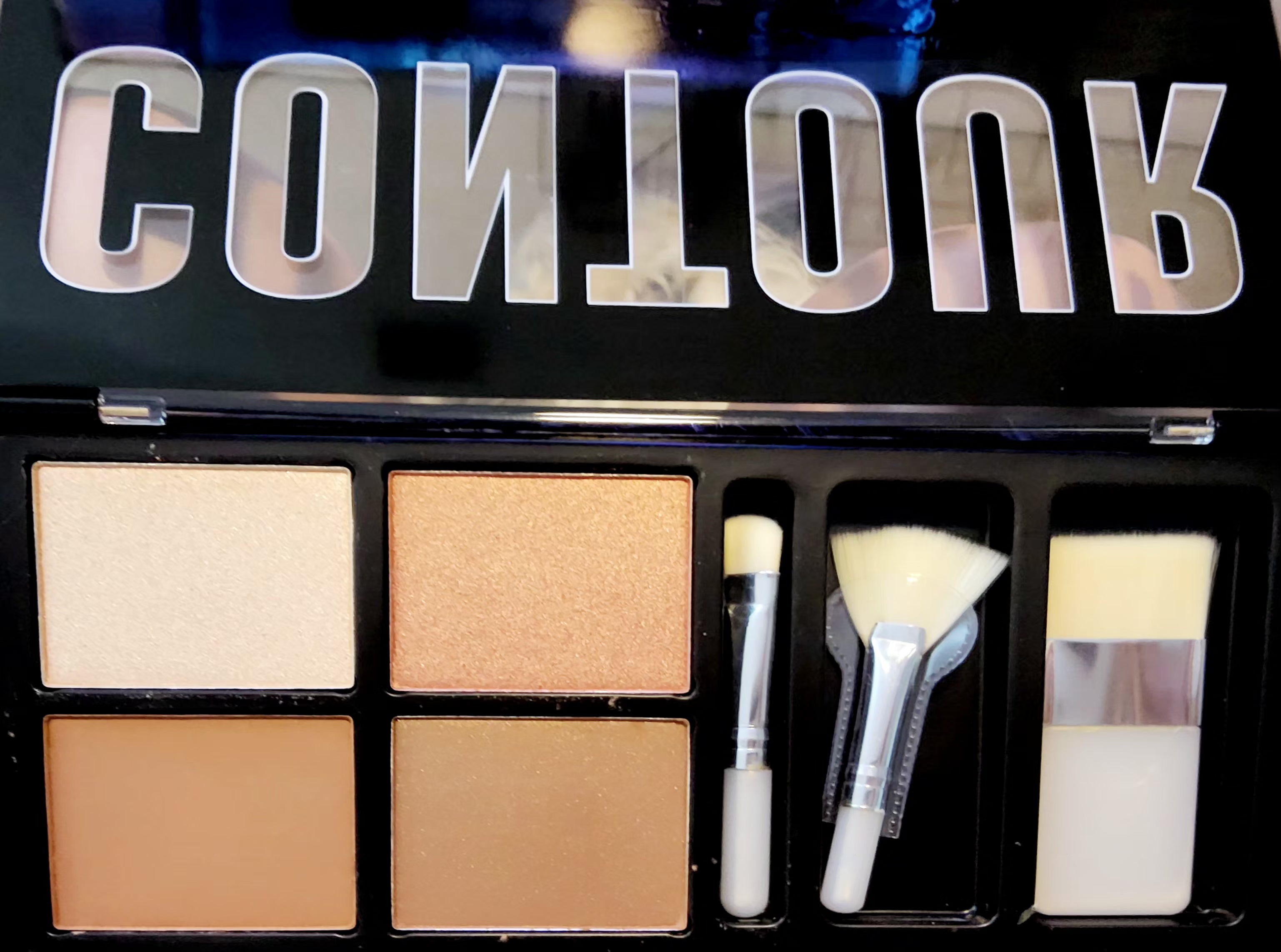 Profusion Contour Light Pink, Champaign,  Taupe, Dark Bronze with 3 Brushes