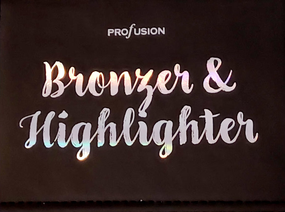 PROFUSION Bronzer & Highlighter Book with 2 Brushes and a Mirror