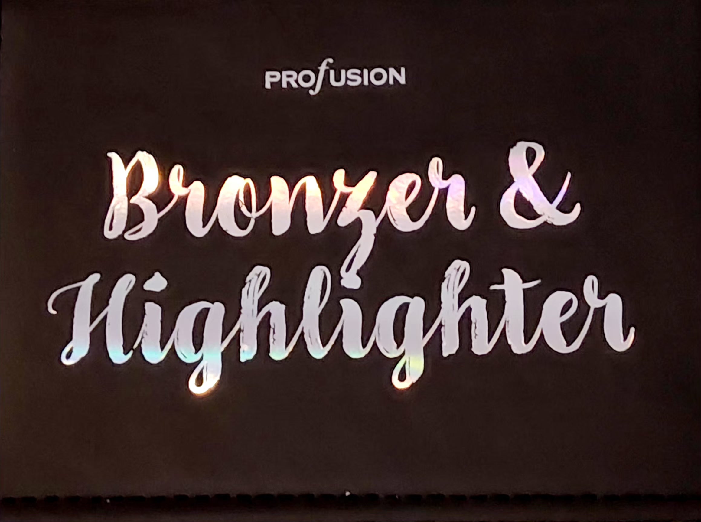 PROFUSION Bronzer &amp; Highlighter Book with 2 Brushes and a Mirror