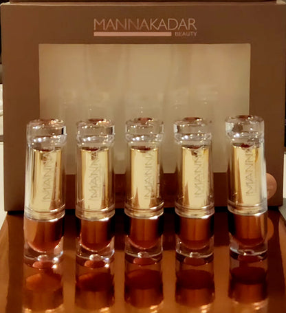 Manna Kadar Full Size Lip Luxuries II Semi-Matte Lipstick Collection, 5 pc