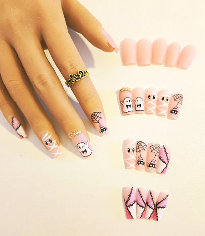 Halloween Variety Press-On Nails – 20–24 Piece Set