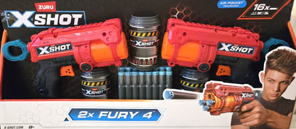 ZURU Xshot 2x Fury 4 Air Pocket