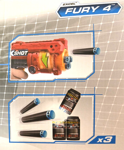 ZURU Xshot 2x Fury 4 Air Pocket