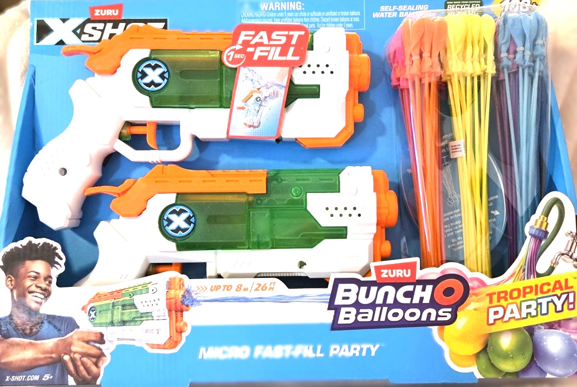 Zuru Xshot Water Micro Fast Fill Blaster with Bunch O Balloons