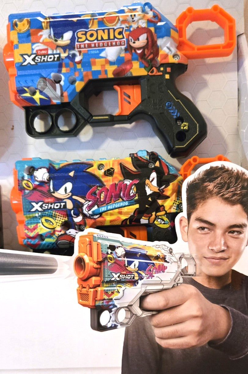 Zuru Xshot Sonic the Hedgehog 4 Piece 24x