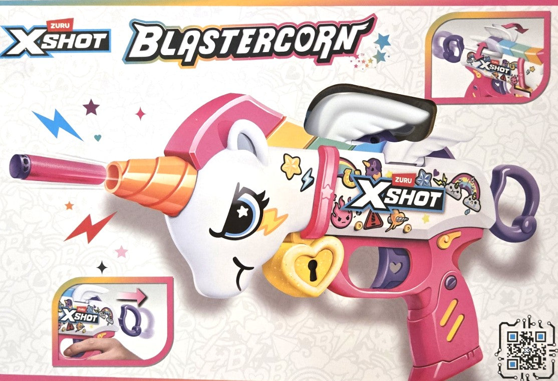 ZURU Xshot Blastercorn Unicorn Blaster with 16x 8+