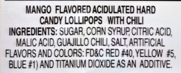 Dulce Mara Maramango King Size Lollipop Hot Chili Covered 40 pcs
