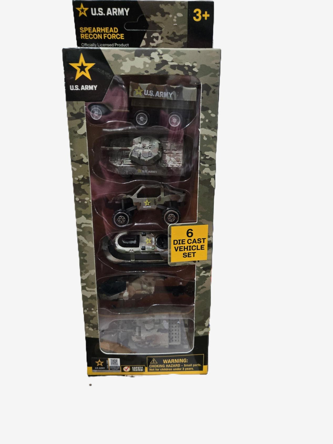 6 PC U.S. Army Die Cast Vehicle Set