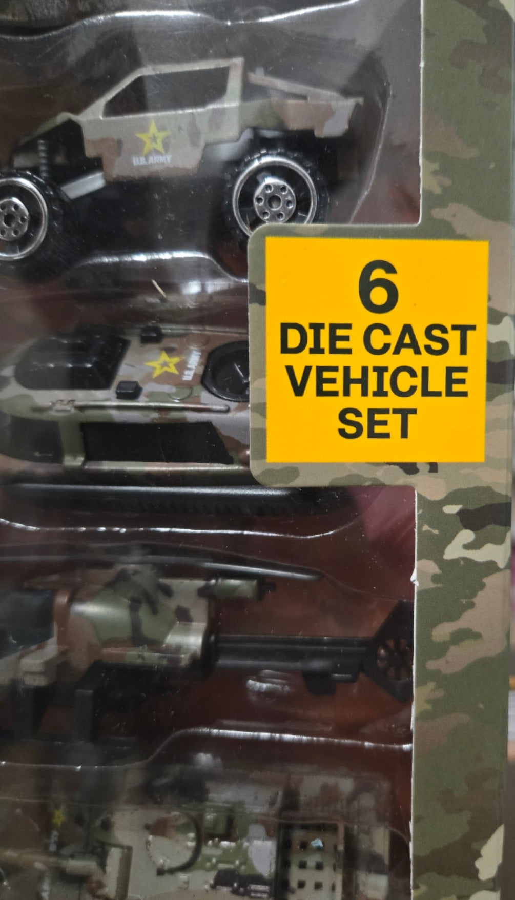 6 PC U.S. Army Die Cast Vehicle Set