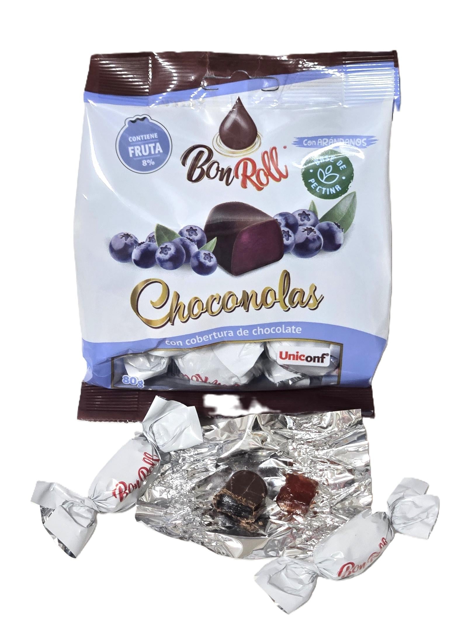 Bon Roll Choconolas Covered Fruits 2.82oz/80g Bag