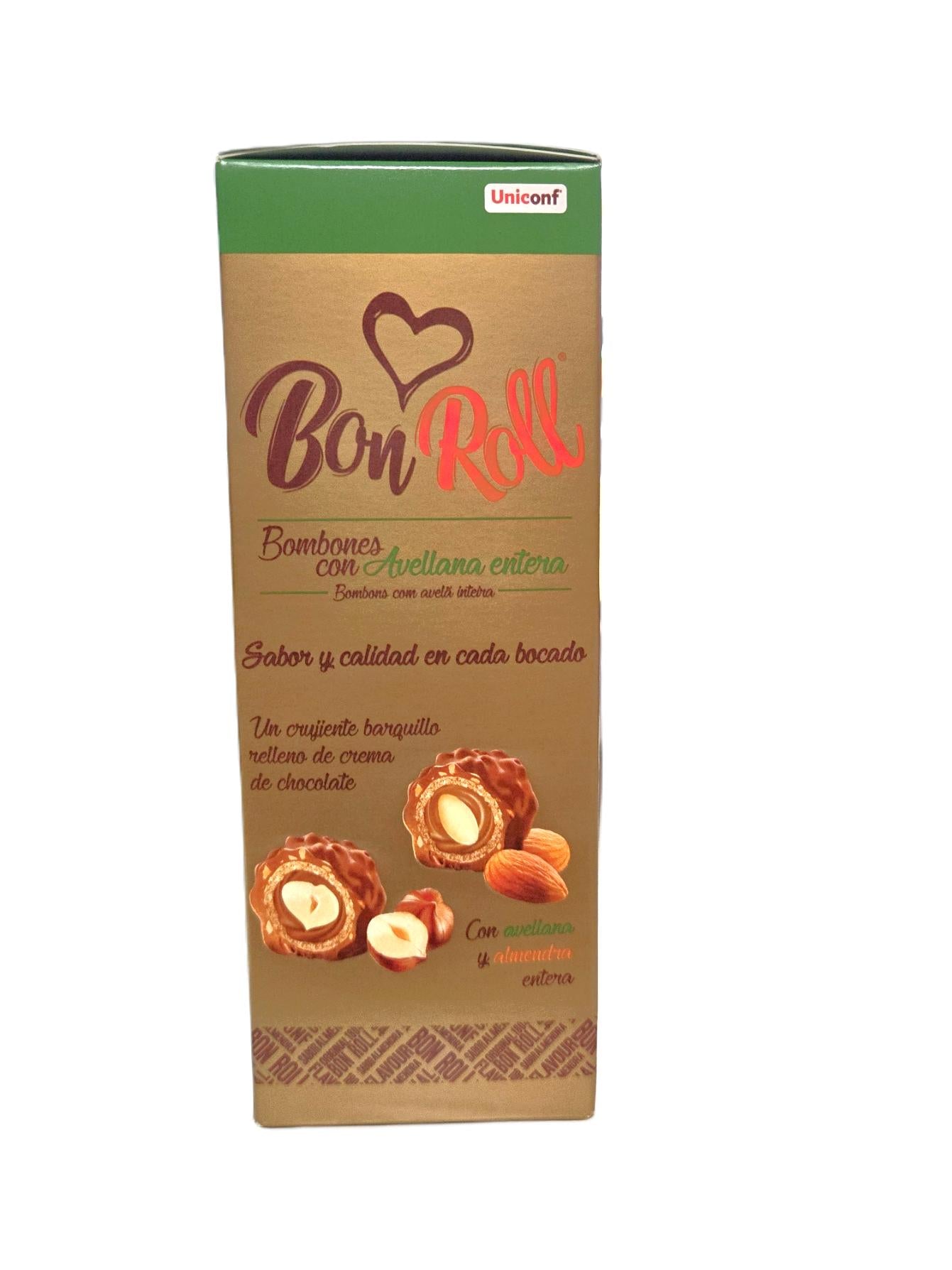 Bon Roll Bombons with Chocolate Cream and Nuts