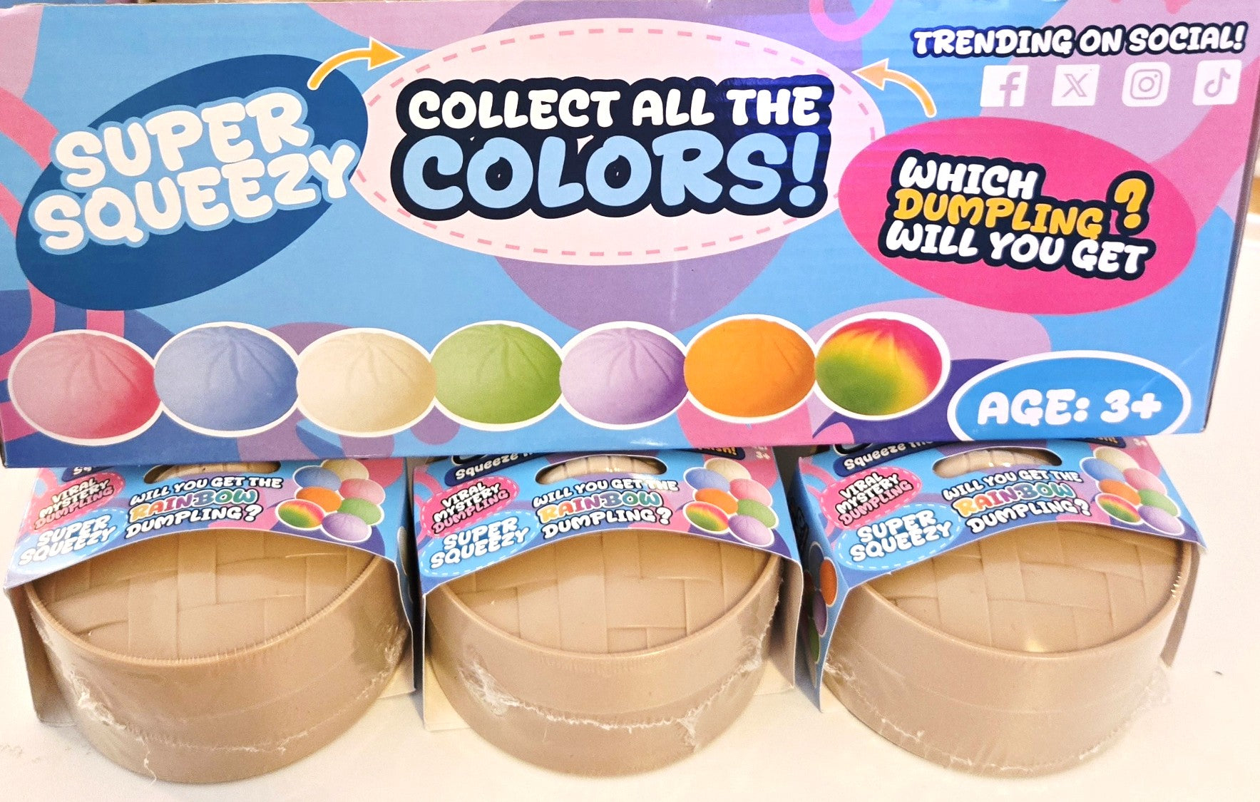 Squeezy Viral Mystery Dumpling (3+ age) 1 piece