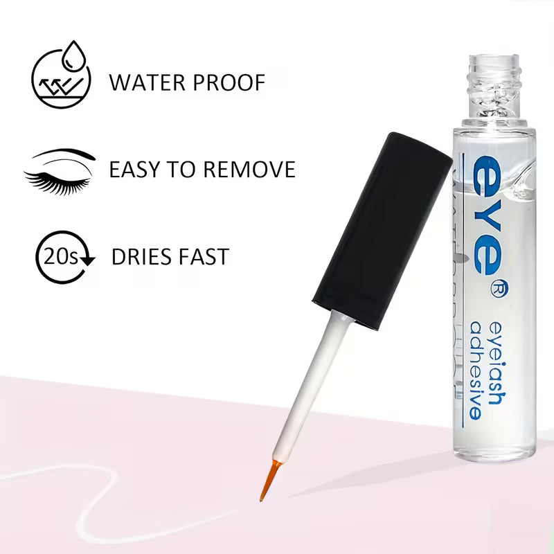 Waterproof Eyelash Glues That Are Strong, Invisible, Transparent, &amp; Odorless, Suitable for All Types of False Eyelashes