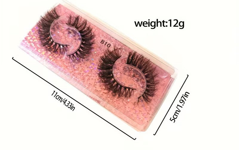 3D Faux Mink Lashes Soft &amp; Reusable, Natural &amp; Dramatic Looks, Eyelashes 10 Styles