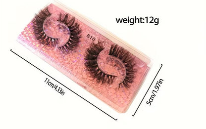 3D Faux Mink Lashes Soft &amp; Reusable, Natural &amp; Dramatic Looks, Eyelashes 10 Styles