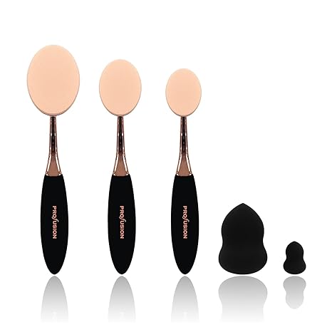 Profusion Cosmetics Deluxe Pro 5 Piece Beauty Sponge Vault Set