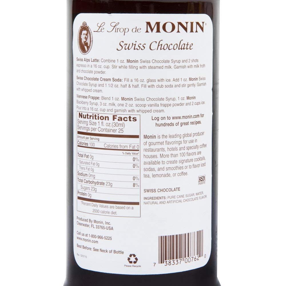 Monin - Swiss Chocolate Syrup 750ml