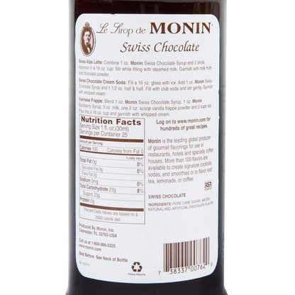Monin - Swiss Chocolate Syrup 750ml