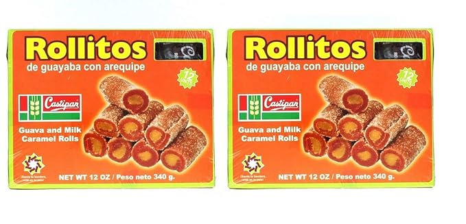 Rollitos de Guayaba Con Arequipe 340 gr. / 12 oz. - 2 Pack