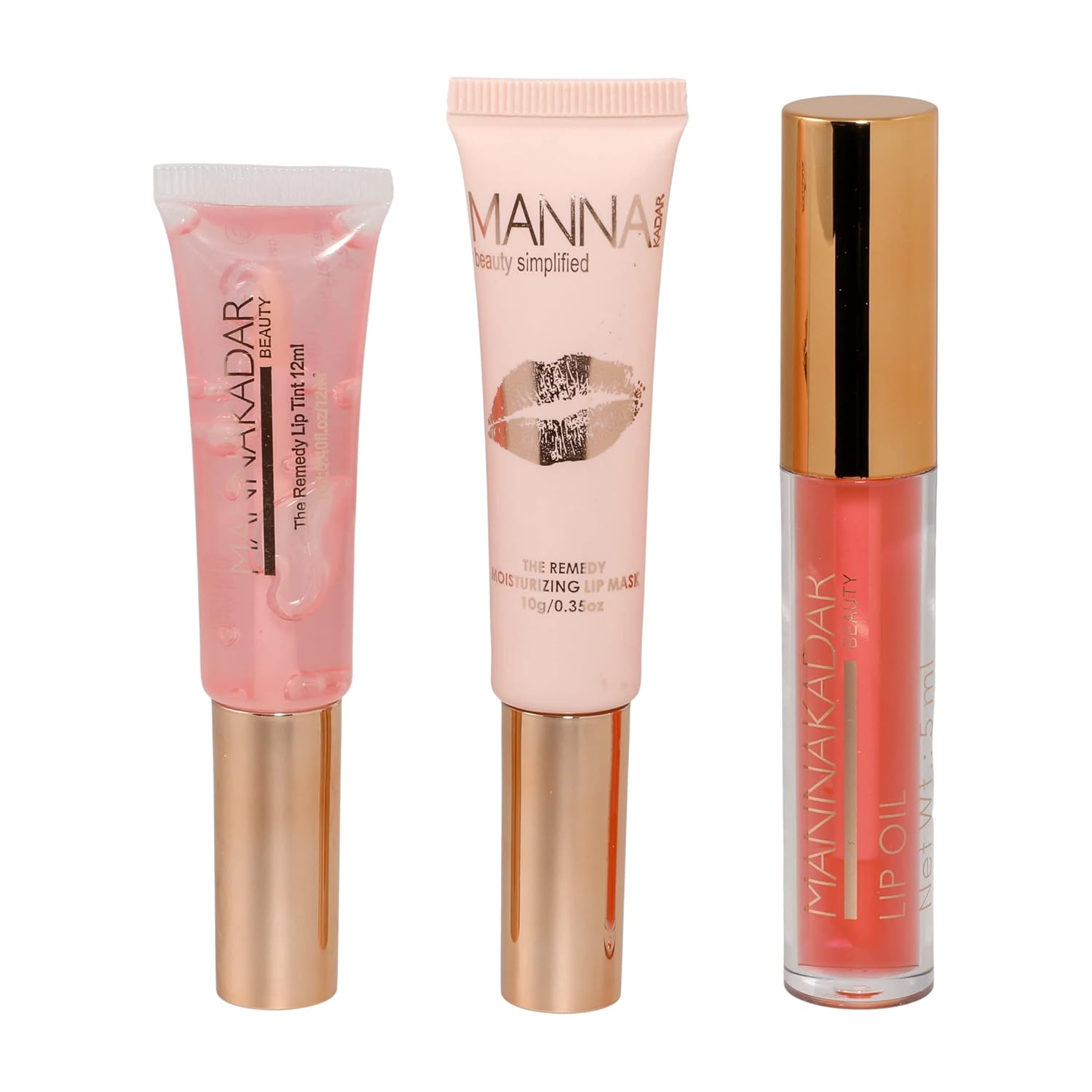 Manna Kadar Cosmetics The Remedy - Lip Tint, Lip Mask, Lip Oil