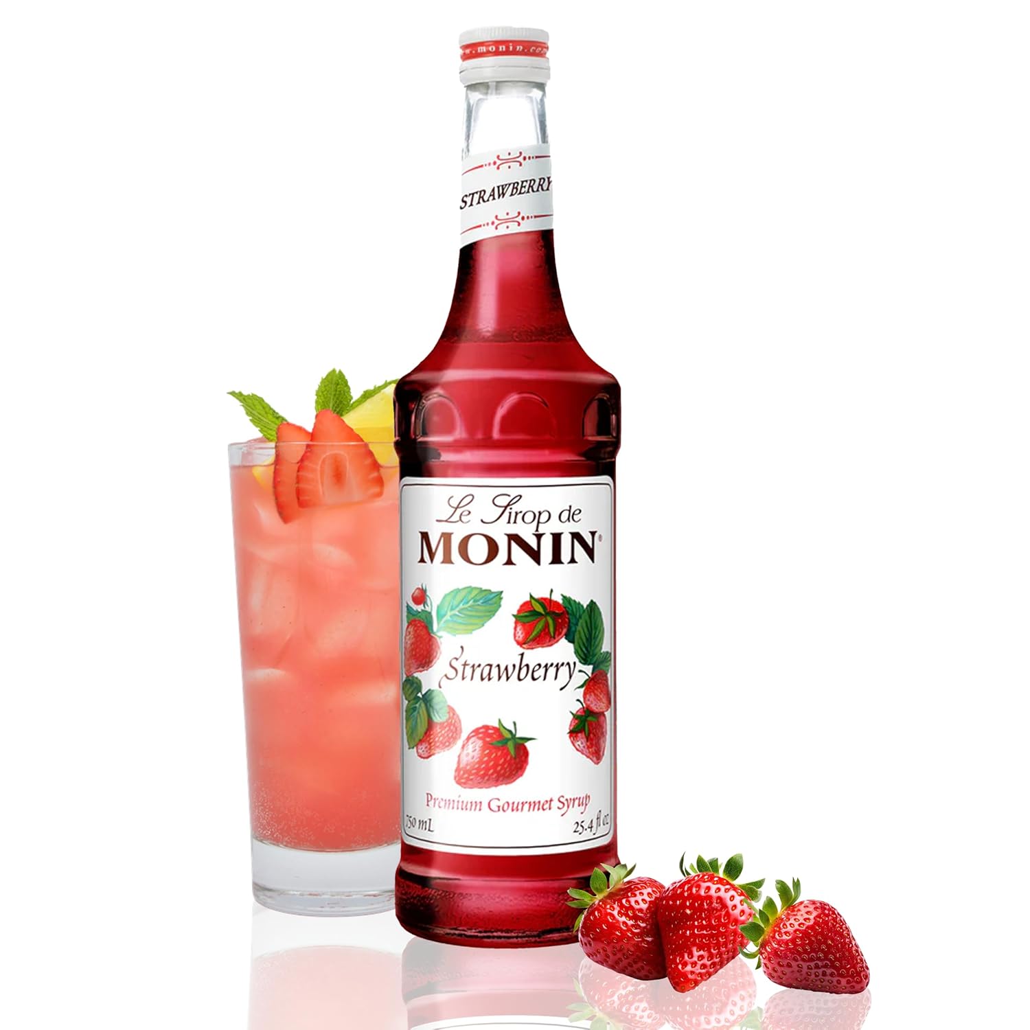 Monin - Strawberry Syrup Mild &amp; Sweet 750ml