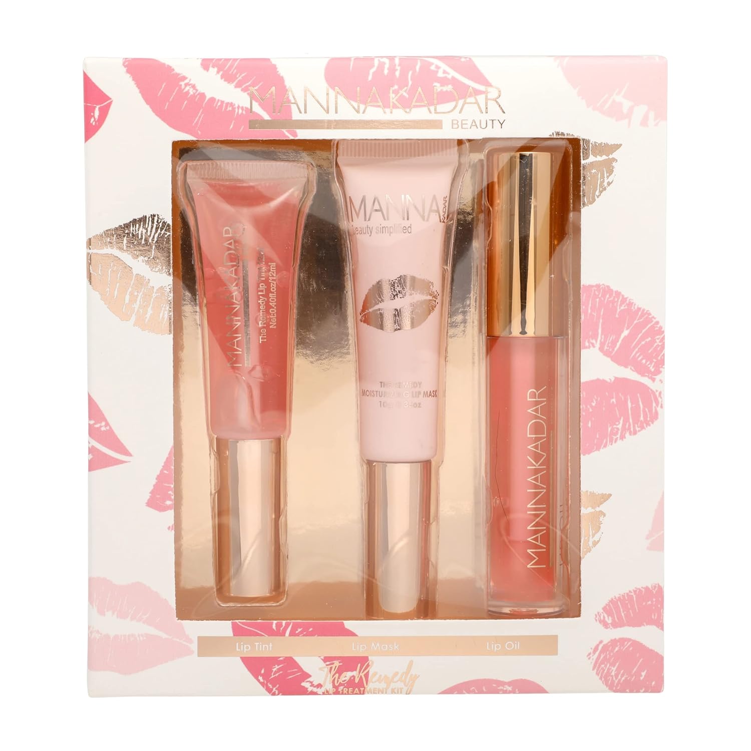Manna Kadar Cosmetics The Remedy - Lip Tint, Lip Mask, Lip Oil