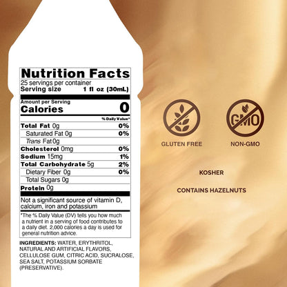 Sugar Free Hazelnut Syrup 750ml
