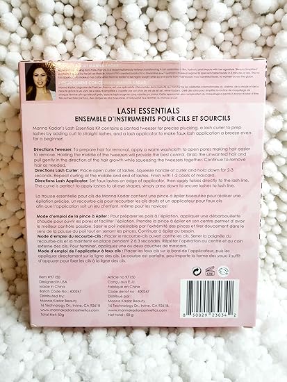 Manna Kadar Lash Essentials Kit, Rose Gold