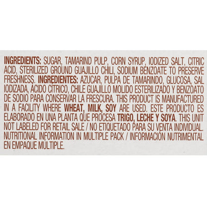 Pulparindo Tamarind Mexican Candy De la Rosa - Original Flavor - One 10 oz (280g
