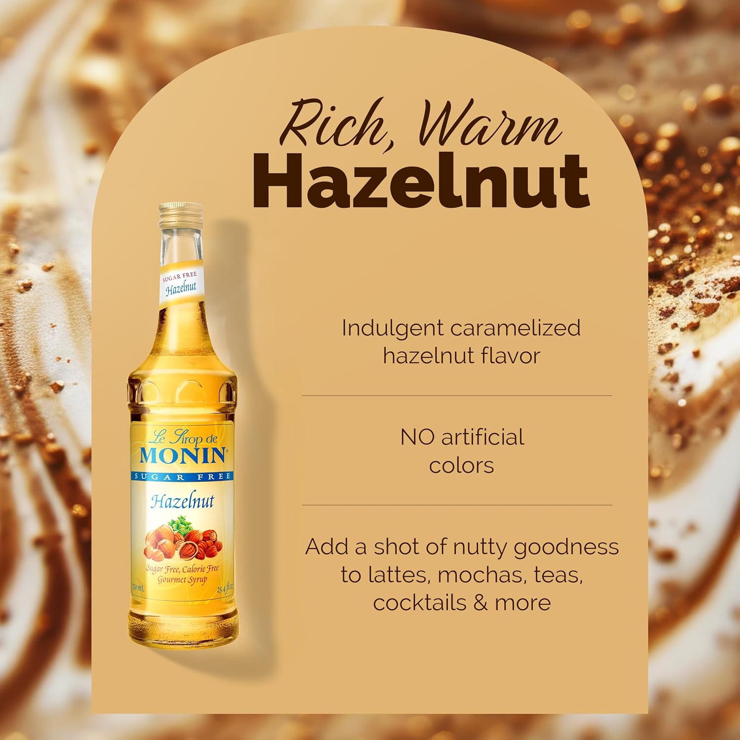 Sugar Free Hazelnut Syrup 750ml