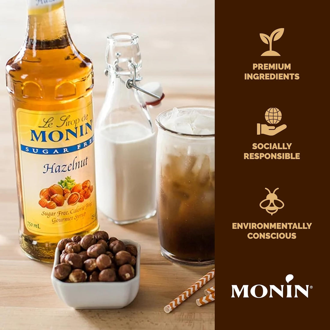 Sugar Free Hazelnut Syrup 750ml