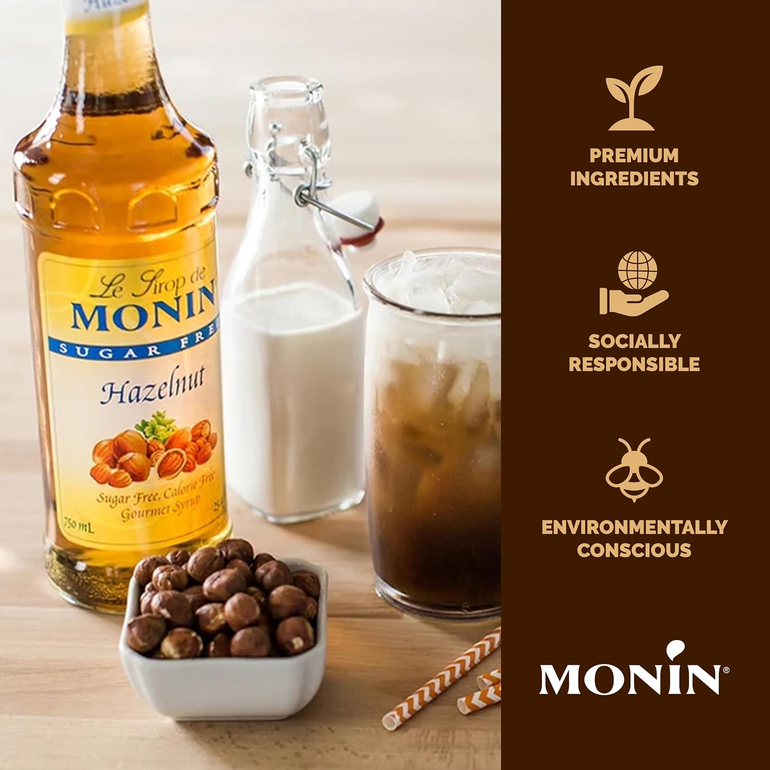 Sugar Free Hazelnut Syrup 750ml