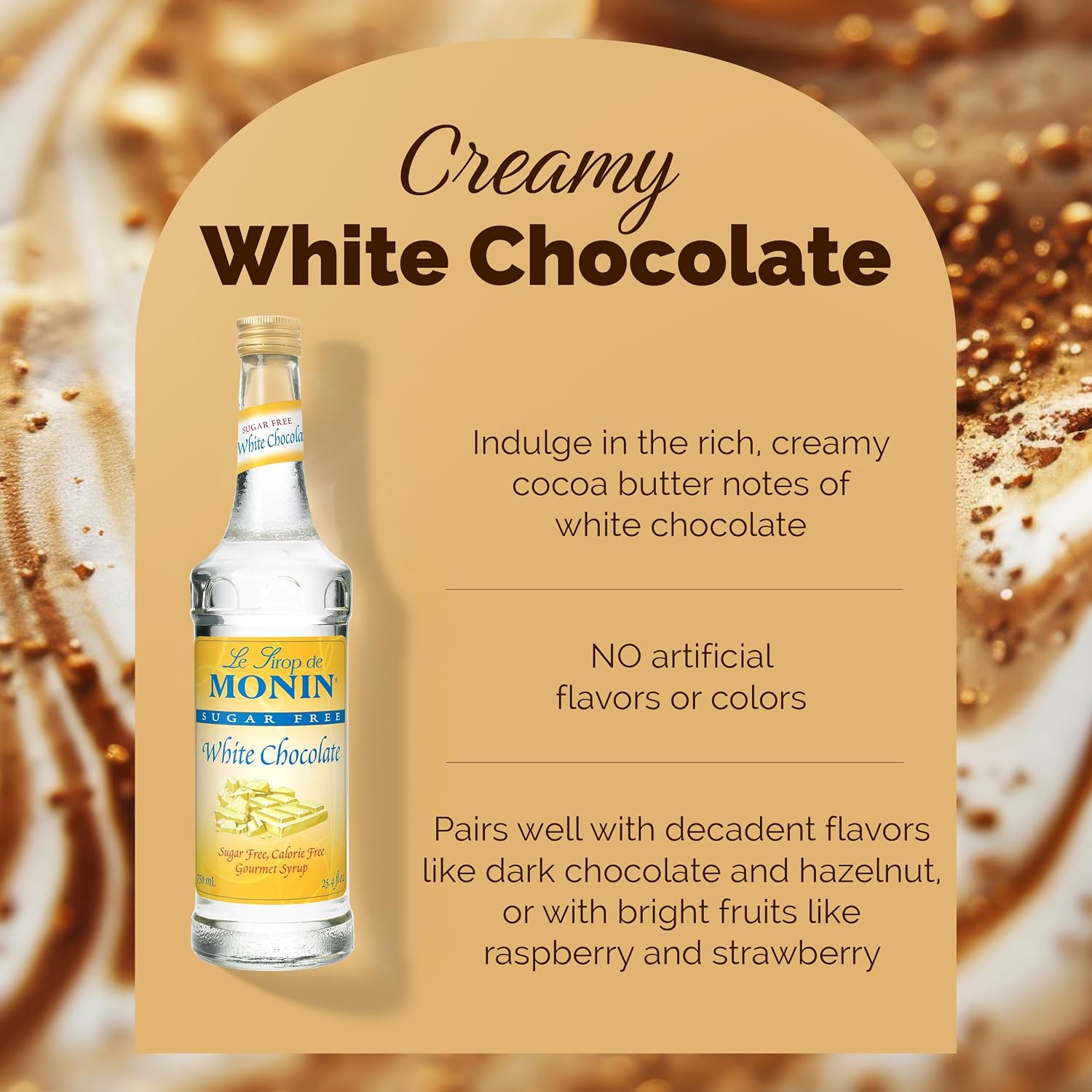 Sugar Free White Chocolate Syrup, 750 ml