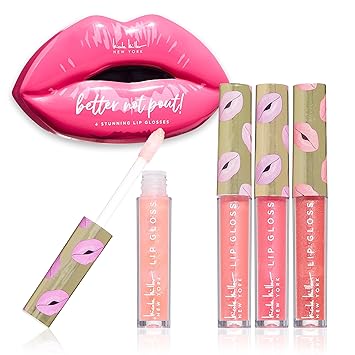 Nicole Miller Lip Gloss Collection Shimmery Glosses Pink
