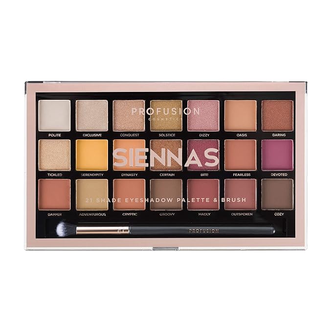 Profusion Cosmetics Siennas 21 Shade Eyeshadow Palette