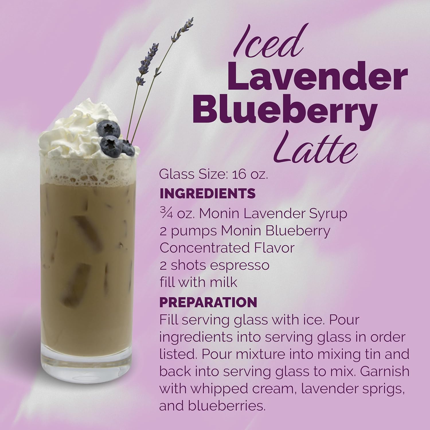 Monin - Lavender Syrup, Aromatic and Floral, 750 ml
