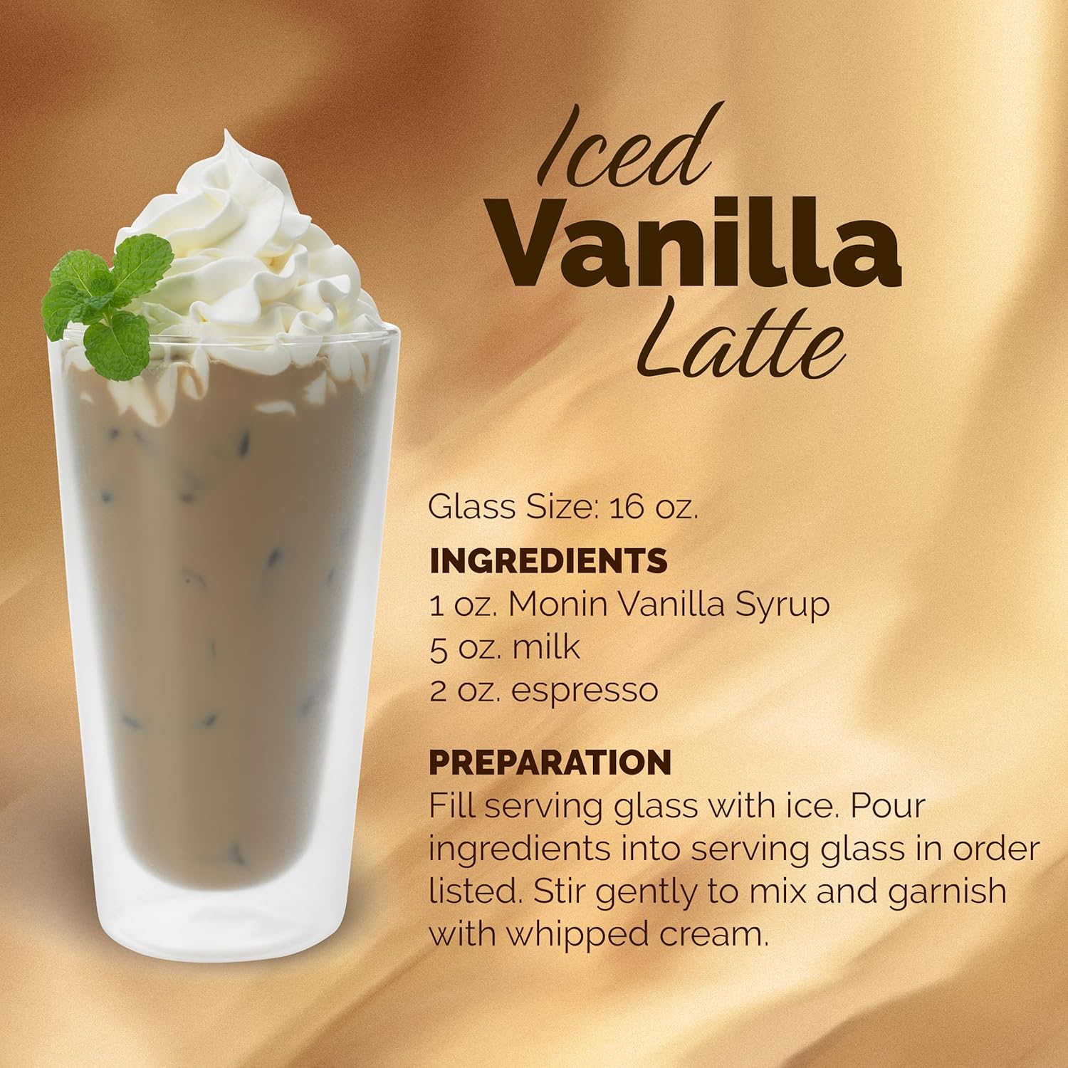 Monin - Vanilla Syrup, Versatile Flavor, 750 ml
