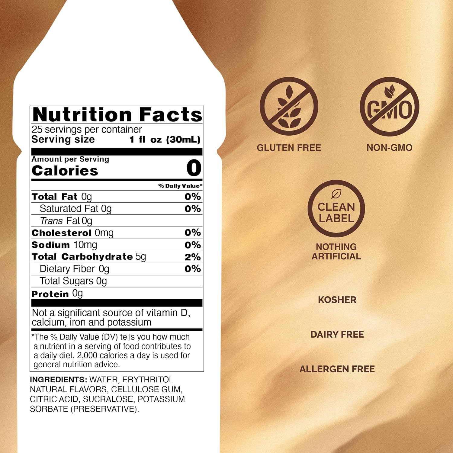 Sugar Free White Chocolate Syrup, 750 ml