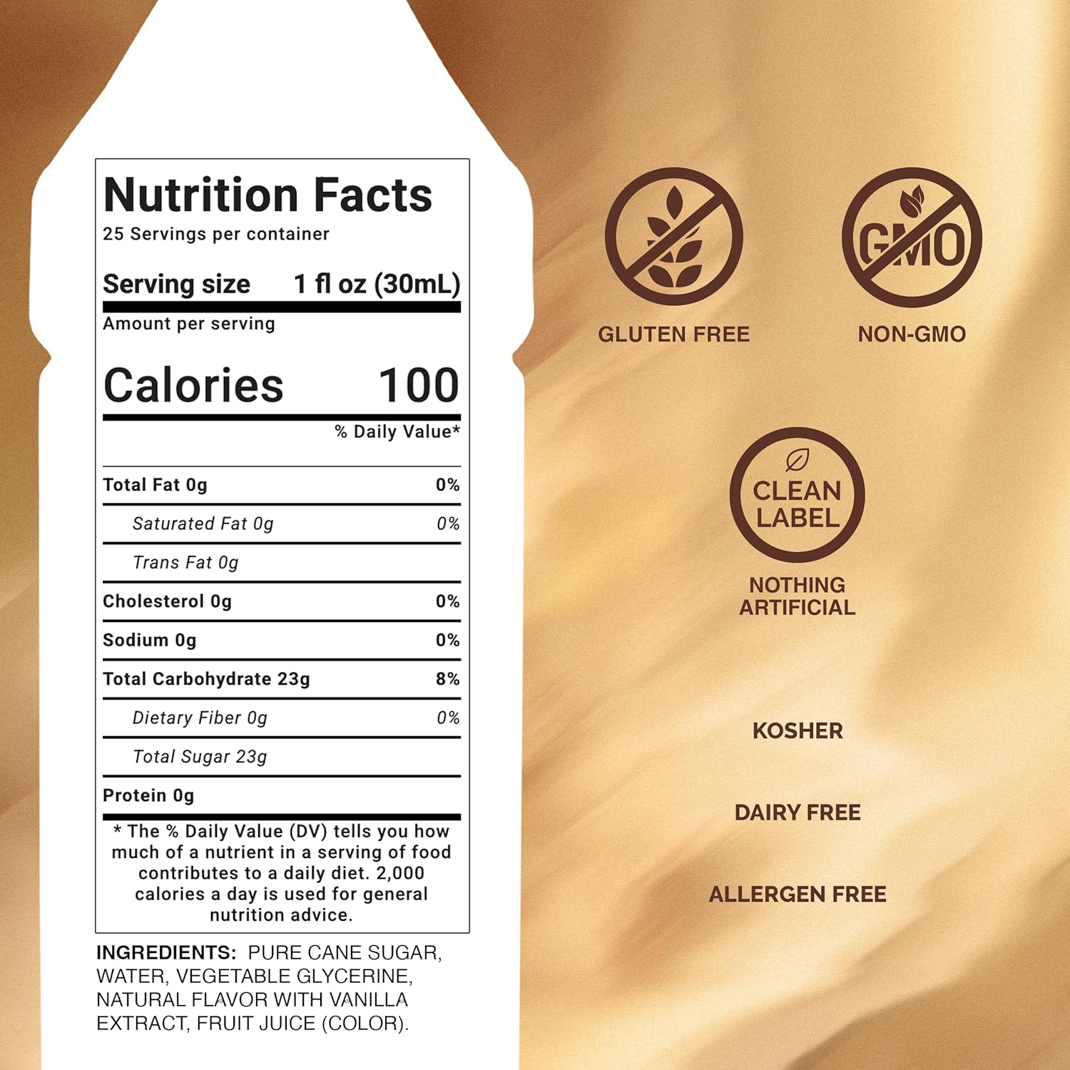 Monin - French Vanilla Syrup Versatile Flavor 750ml