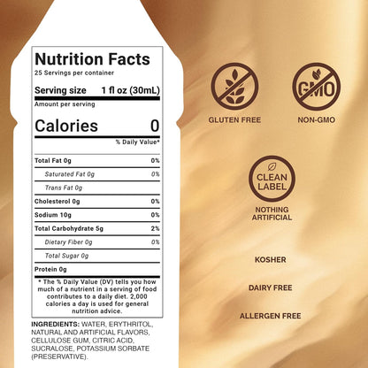 Sugar Free Caramel Syrup, 750ml