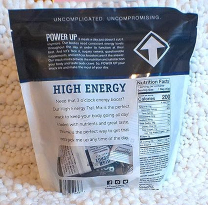 Power Up Premium Trail Mix 8-1.5oz Antioxidant, Mega Omega and High Energy Mix