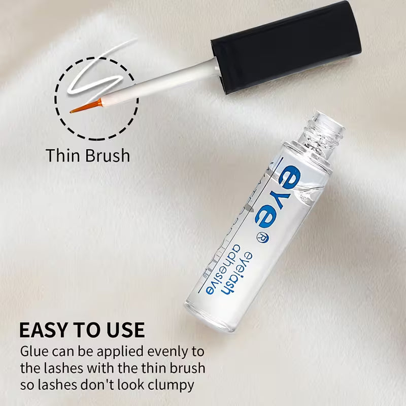 Waterproof Eyelash Glues That Are Strong, Invisible, Transparent, &amp; Odorless, Suitable for All Types of False Eyelashes