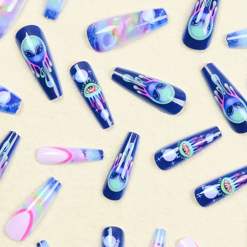 Blue Starry Sky Press-ons