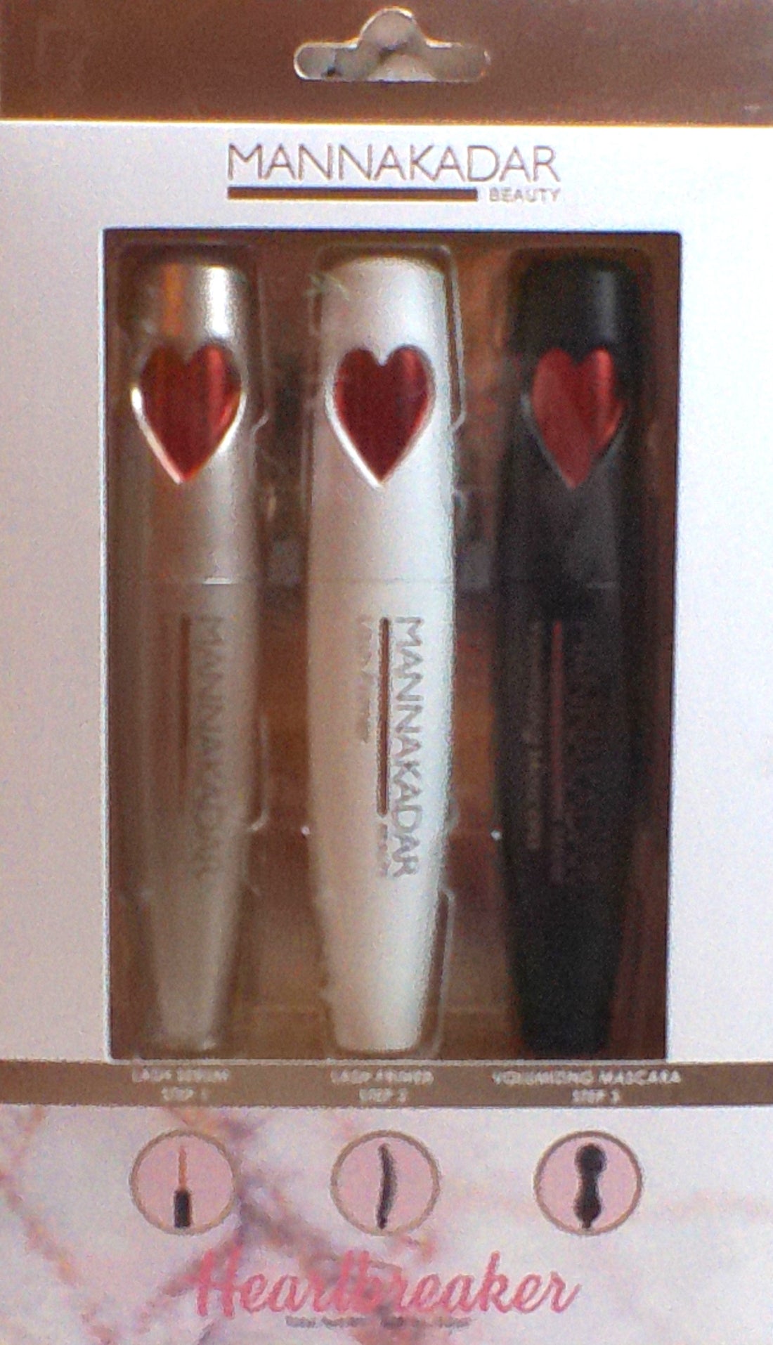 Manna Kadar Heartbreaker lash serum, primer and black volumizing mascara set