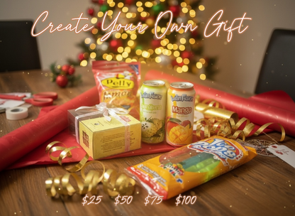 Create Your Own Gift Four Available Packages $25  $50  $75  $100