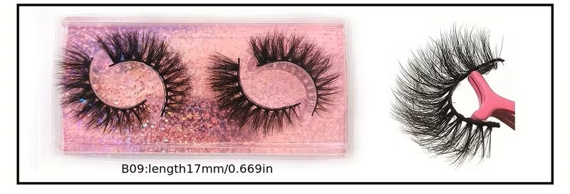 3D Faux Mink Lashes Soft &amp; Reusable, Natural &amp; Dramatic Looks, Eyelashes 10 Styles