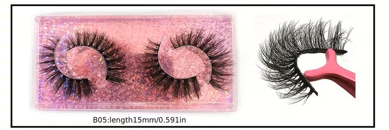 3D Faux Mink Lashes Soft &amp; Reusable, Natural &amp; Dramatic Looks, Eyelashes 10 Styles