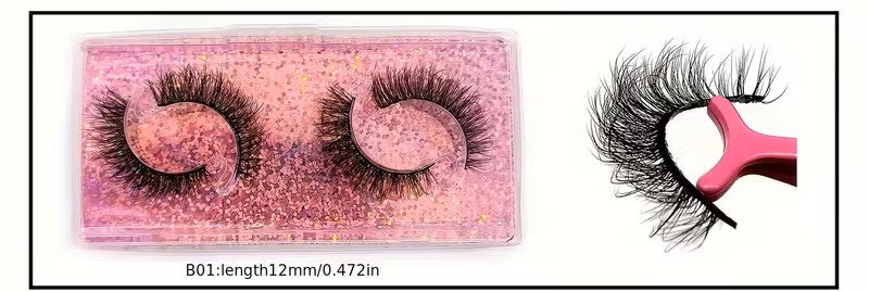 3D Faux Mink Lashes Soft &amp; Reusable, Natural &amp; Dramatic Looks, Eyelashes 10 Styles