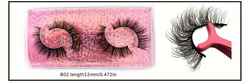 3D Faux Mink Lashes Soft &amp; Reusable, Natural &amp; Dramatic Looks, Eyelashes 10 Styles